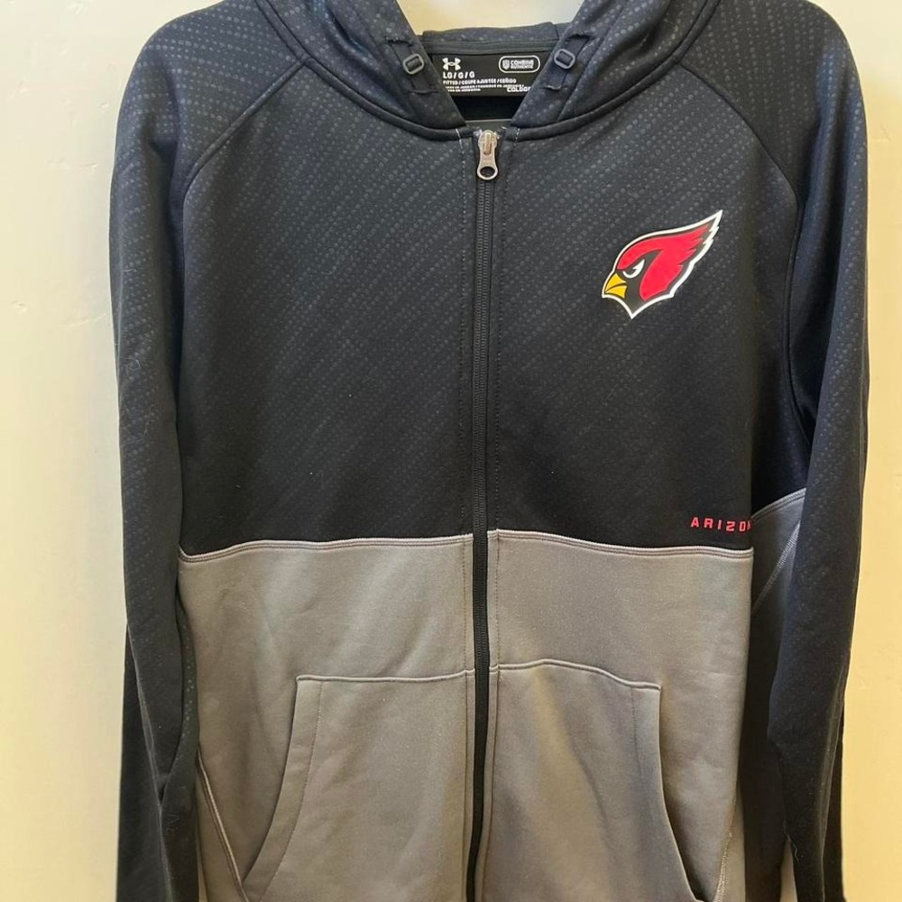 NFL Combine Arizona Cardinals men's large full zip hoodie Under‎ Armour